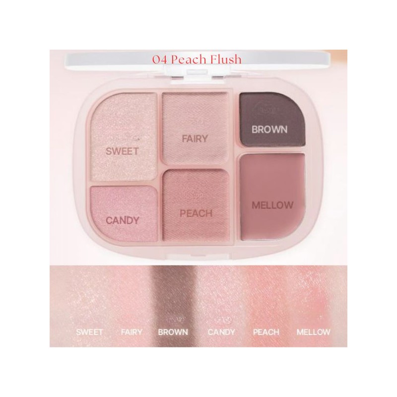 WAKEMAKE Soft Sheer Multi Palette& Brush Special Set 2items [Limited],