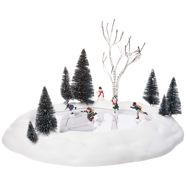 Department 56 Animated Skating Pond 14 Inch