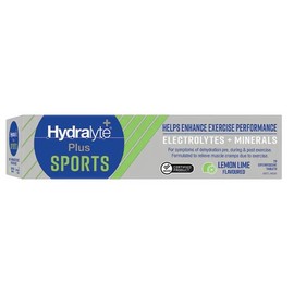 Hydralyte Plus Sport Lemon Lime 20 Effervescent Tablets