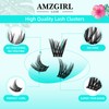 Lash Clusters Wet Look 168Pcs Eyelash Cluster Ultra-Thin Lash Band