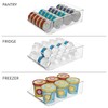 iDesign Plastic Water Bottle Organizer for Fridge, Bottle Holder for