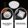 Orientrea 4" Selenite Crystal Bowl with 100g Clear Quartz Chips-