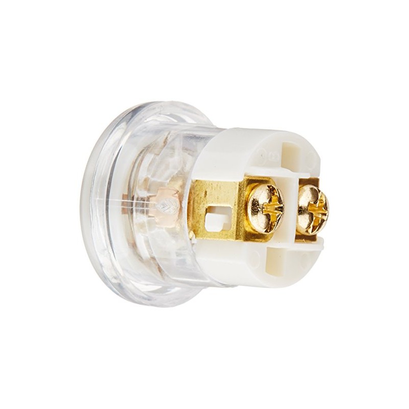 Broan-NuTone PB18LWHCL Doorbell Kit, Lighted Circle Pushbutton for Home, 0.81"