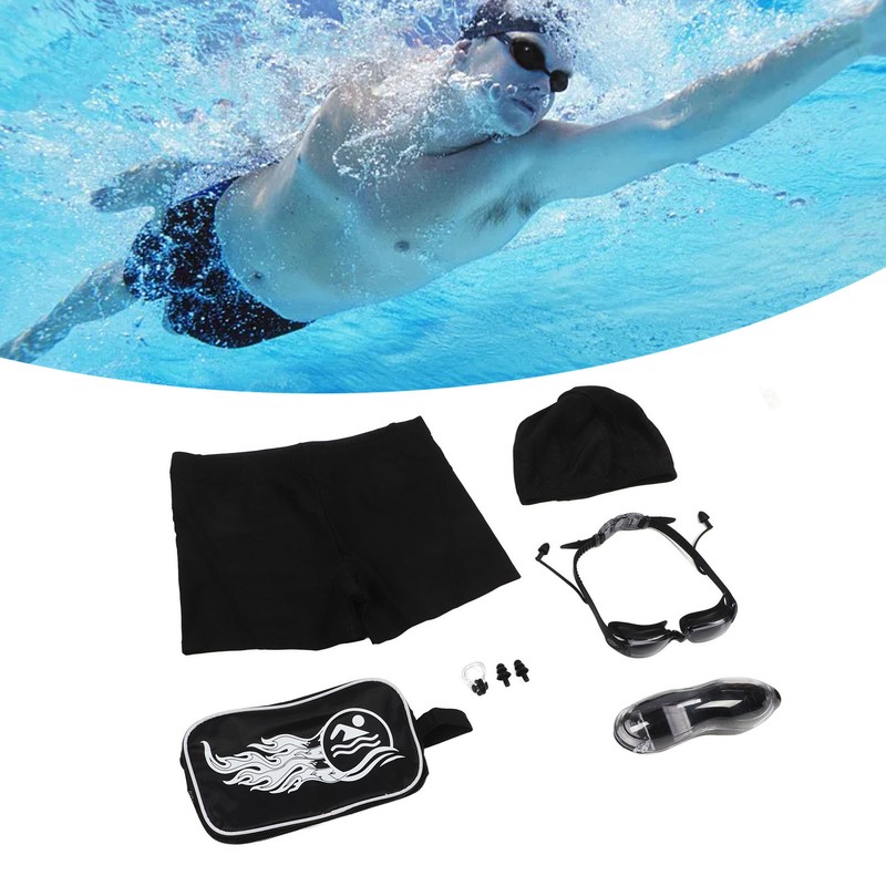 7 Piece Set Swimming Goggles Set Anti Fog UV Protection