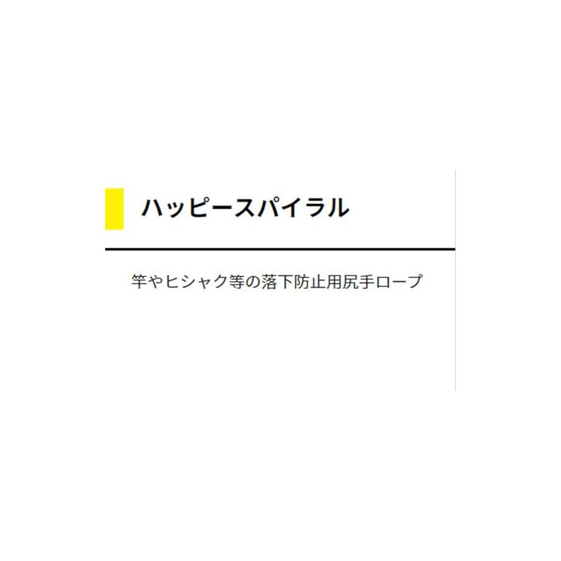 ヤマシタ(YAMASHITA) 尻手ロープ ハッピースパイラル M クリアブルー QHSMCBL