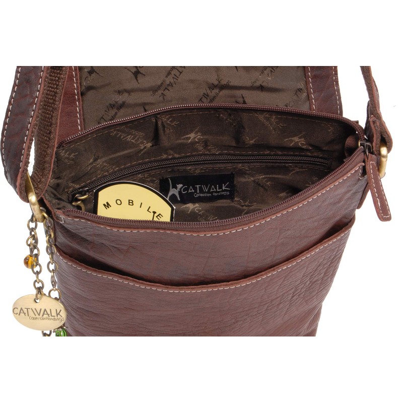 Catwalk Collection Handbags - ANJA Women's Leather Shoulder Bag -