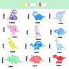HETRUUOP 160Pcs Mini Dinosaur Figurines 12 Styles Tiny Resin Animals