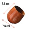 Vasos de madera sustentables y ecológicos, 150 ml por vaso,