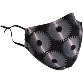 Delfina Stay Safe Reusable Face Mask Protection Washable Mouth & Nose Shield Breathable Anti Smoke Pollution Bike Motorcycle Sport (Gears)