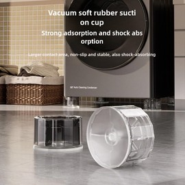 4PCS Heavy Duty Washing Machine Pads, Washer Dryer Pedestals Anti Vibration Feet for Freeze-Proof & Rust-Resistant, Safe for Basement & Hardwood Floors