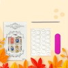 Vopintpy Fall Maple Leaf Press on Nails Thanksgiving Medium Square