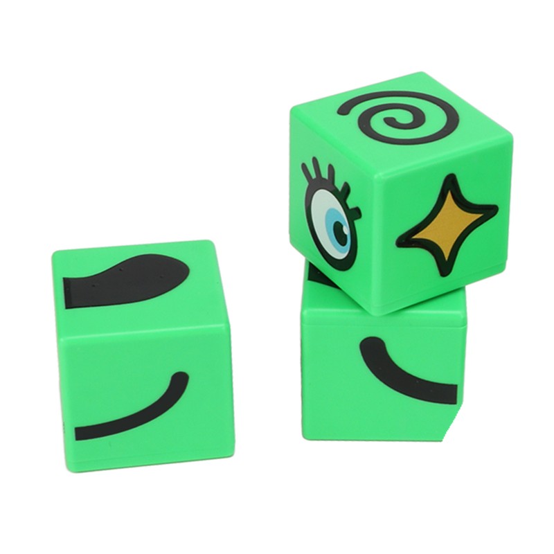 Expressions Matching Cube Face Changing Building Blocks Educational Interactive Toy