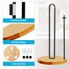 Wood Paper Towel Holder Countertop, TONLEA Kitchen Paper Towel Holder