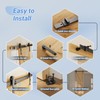 CCJH 6FT Heavy Duty Sturdy Sliding Barn Door Hardware Kit
