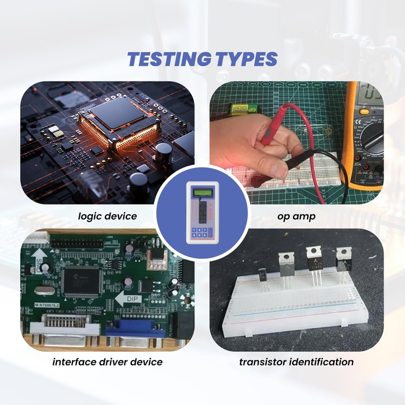 Integrated Circuits Tester IC Tester TSH-06F Transistor Meter with 5V