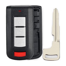 1x New Replacement Key Fob Remote Shell / CASE Compatible with & Fit for Mitsubishi Vehicles - MPN OUC644M-KEY-N-04 (NO Electronics or Chip Inside)