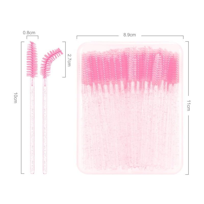 Disposable Eyelash Brushes 100pcs Annhua Eyebrow Brushes Disposable Makeup Brushes