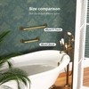 2 Pack 20 Inch Anti Slip Bronze Shower Grab Bar