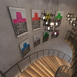 TOTIO Gray Concrete Wallpaper 16x708inch Matte Thick Textured Grey Cement Contact Paper Peel Stick Countertop Paper Removable Waterproof Adhesive Furniture Stickers Industrial Style Vinyl Wall Paper