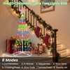 Solar Powered Christmas Tree Outdoor Christmas Decorations, 5FT RGB Solar