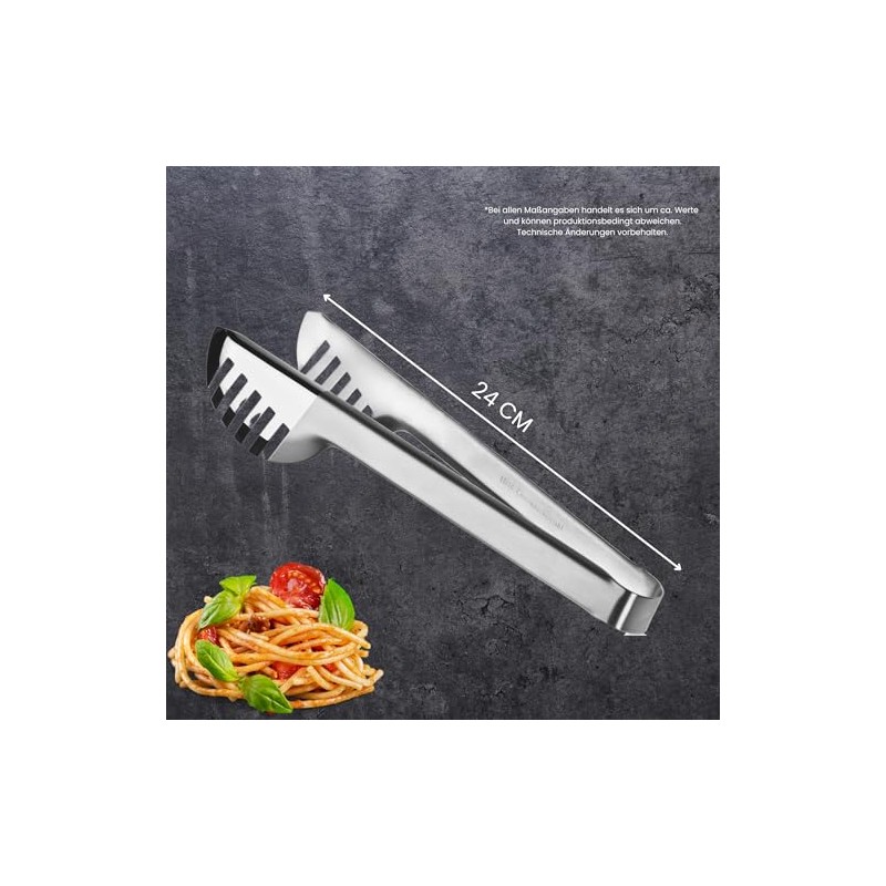 Gehring Solingen Spaghetti Zange I rostfreier Edelstahl I Servierzange für