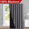 NICETOWN Sound Reducing Room Divider Curtains, Total Shade Patio Door