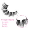 Manga Lashes Clear Band Natural Lashes Wispy Asian 12mm 3D