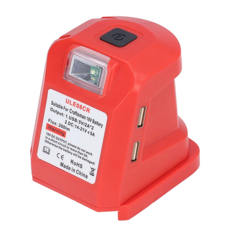 Rechargeable Spotlight Power Tool Lithium Battery Charging Lamp with USB