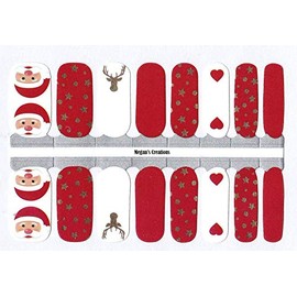 Santa Deer Star Heart Nail Polish Wraps - Nail Polish Strips