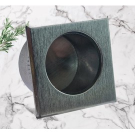 Universal Hardware Finger Pull Handles reccessed Edge (Satin Chrome, 29mm Square)