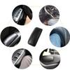 2 Pcs Automotive Black Soft Leather Center Console Knee Pad