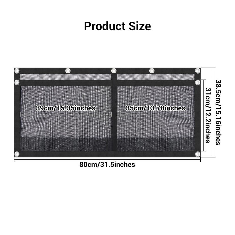Omoojee 32 inch Boat Storage Bag, Mesh Suspended Storage Bag,