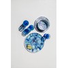 Abode Homewares Coastal Scallops Salad Plate, 10.5”, Pure Melamine, Indoor/Outdoor,