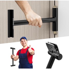 Mixizigoz Commercial Door-Hinge-Adjustment-Tool, Hinge Gap Adjustment Wrench, Double Head Door Hinge Tool for .180 Gauge and .134 Gauge Hinge, Hinge Repair Spanner, Hinge Bender Tool (Black)