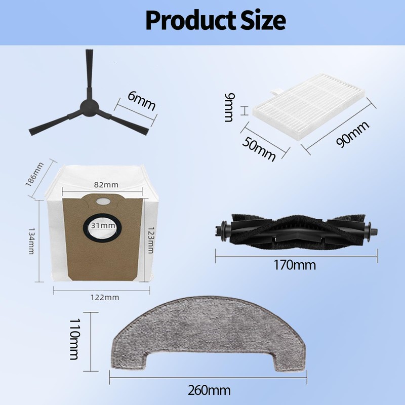 WSQCRDXW 20 Pcs MS1 MAX Replacement Parts Kit Compatible with