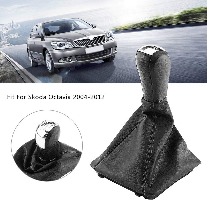 KSTE 5-Speed Car Gear Knob Gear Stick Gaiter Boot Kit