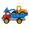 LKW Kipper mit Bagger, Sandspielzeug, 29cm/36cm, Reifen Softmaterial, ab 10