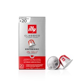 illy, Caffè in Capsule Compatibili in Alluminio CLASSICO, 100% Arabica con Note di Fiori d'Arancio e Gelsomino, Gusto Morbido e Retrogusto Dolce, 1 Confezione da 20 Capsule