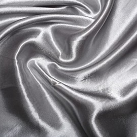 Silky Bridal Satin Fabric Material - Silver, 1Mtr 100cm x 150cm