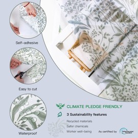 Heroad Window Privacy Films Frosted Glass Window Film for Glass Door Home and Office Stained Glass Window Peel and Stick Window Film for Front Door Bathroom Decorative Frosting Cover Vinyl 17.3"x98.4"