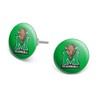 Marshall Primary Logo Novelty Silver Plated Stud Earrings