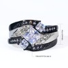 ringheart Couple Rings Black Matching Ring 1.5CT AAA CZ 3pcs