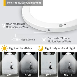 Wondlumi Wondlumi 18W LED Ceiling Light with PIR Motion Sensor and Twilight Sensor, Round Ultra Slim Mounted LED Panel 240V Warm White 1800lm for Porch, Hallway, Stair, Bedroom