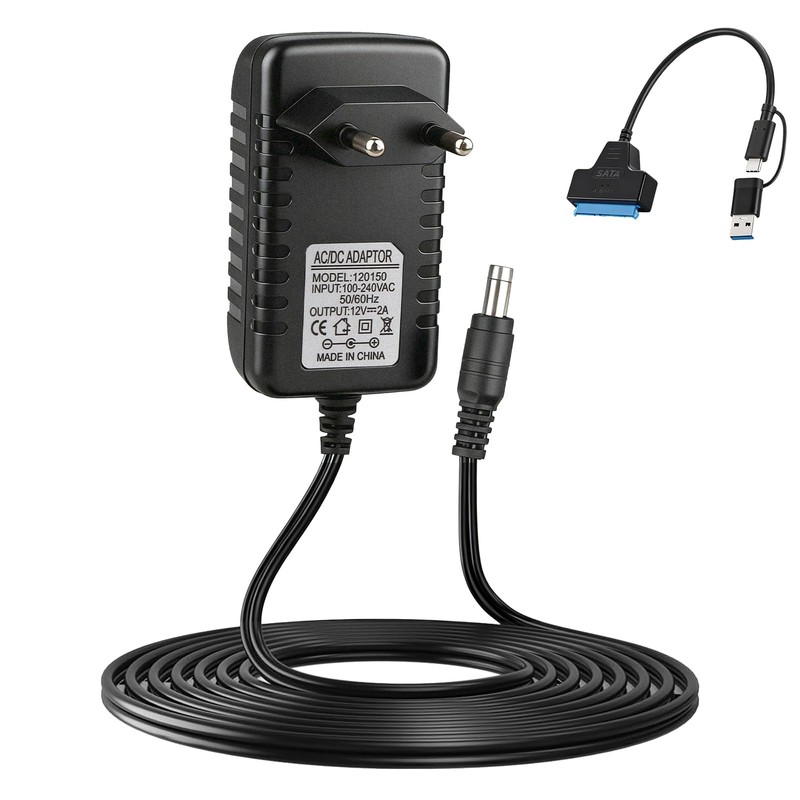 Eddrfy Adattatore SATA USB per SSD/HDD da 2,5 e 3,5