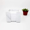 Sticky Memo Pad Note Cube Holder Marble Home Office Desk