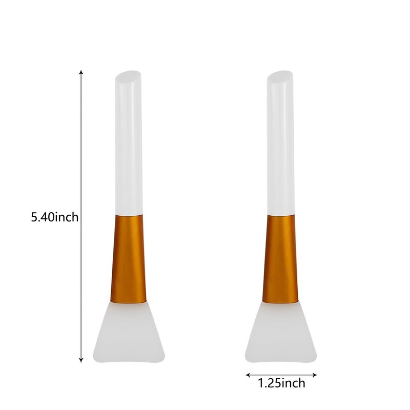 4 Pack Facial Brush, Makeup Spatula, Silicone Face Mask Applicator,