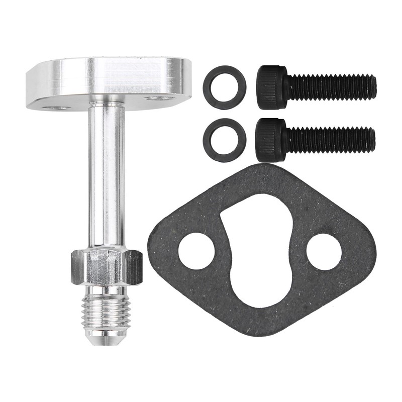 Turbo Oil Water Drain Return Flange Adapter Kit Aluminium Alloy