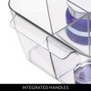 iDesign Makeup Countertop or Vanity-Storage Toiletries-Set of 2-Clear Cosmetic Organizer