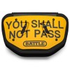 Battle Shall Not Pass Chrome Football Back Plate - Adult