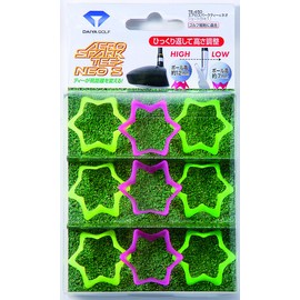 ダイヤゴルフ(DAIYA GOLF) ゴルフ ティー エアロスパークティーネオショート TE-450 イエロー・ピンク・グリーン 7mm/12mm
